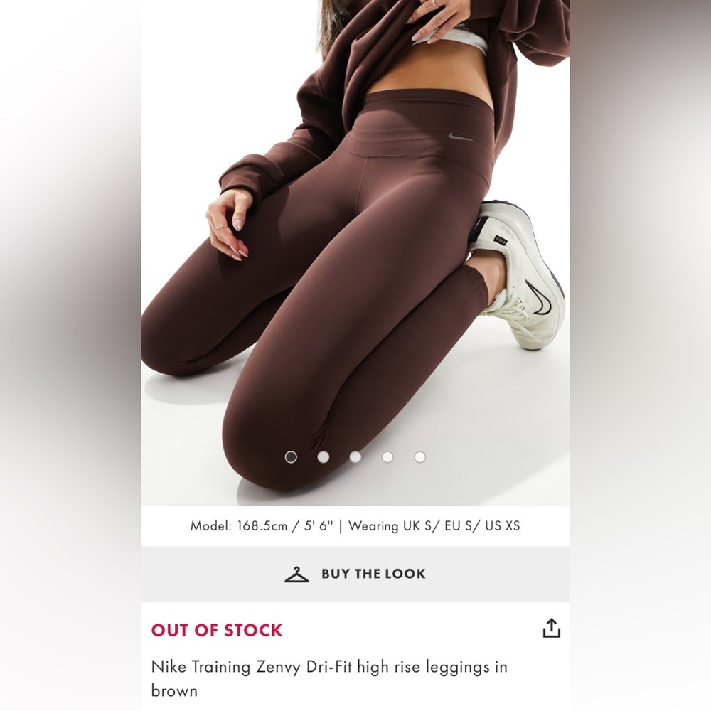 Nike Zenvy Women's Brown Leggings